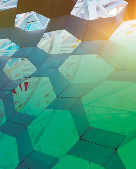  Patterned Wall In Neon Green